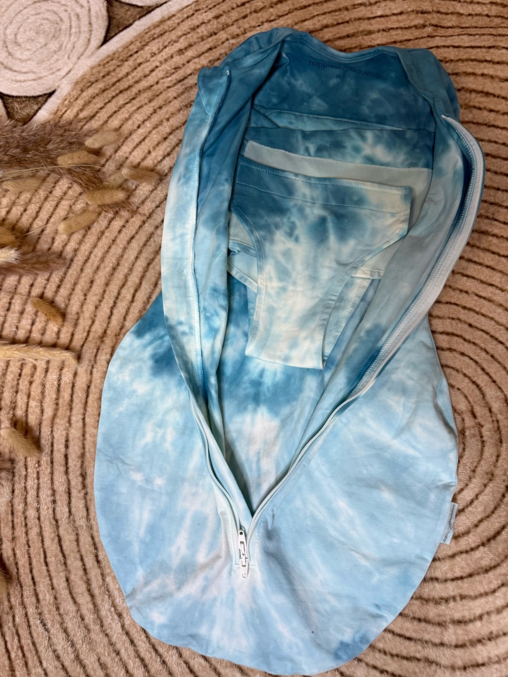 Blue Tie-Dye Kids One-Piece sleep Sack - Picture 2 of 4